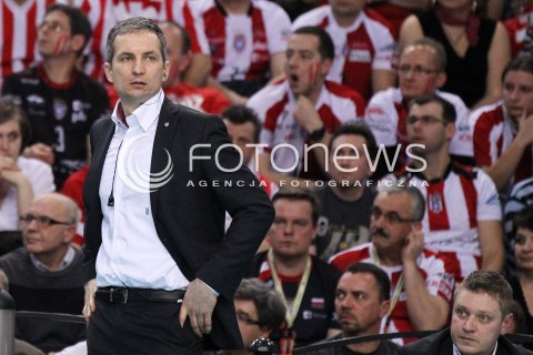  14.04.2013 RZESZOW SIATKOWKA PLUS LIGA 2012/2013 MEN VOLLEYBALL POLAND POLISH PLUSLIGA LEAGUE SEASON 2012/2013 FINAL 4. MECZ ASSECO RESOVIA RZESZOW - ZAKSA KEDZIERZYN KOZLE N/Z ANDRZEJ KOWAL TRENER ( HEAD COACH )  