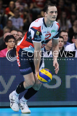  14.04.2013 RZESZOW SIATKOWKA PLUS LIGA 2012/2013 MEN VOLLEYBALL POLAND POLISH PLUSLIGA LEAGUE SEASON 2012/2013 FINAL 4. MECZ ASSECO RESOVIA RZESZOW - ZAKSA KEDZIERZYN KOZLE N/Z FELIPE FONTELES SYLWETKA  