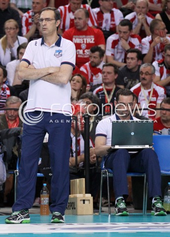  14.04.2013 RZESZOW SIATKOWKA PLUS LIGA 2012/2013 MEN VOLLEYBALL POLAND POLISH PLUSLIGA LEAGUE SEASON 2012/2013 FINAL 4. MECZ ASSECO RESOVIA RZESZOW - ZAKSA KEDZIERZYN KOZLE N/Z DANIEL CASTELLANI TRENER ( HEAD COACH ) SEBASTIAN SWIDERSKI TRENER ( COACH )  