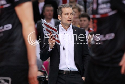  14.04.2013 RZESZOW SIATKOWKA PLUS LIGA 2012/2013 MEN VOLLEYBALL POLAND POLISH PLUSLIGA LEAGUE SEASON 2012/2013 FINAL 4. MECZ ASSECO RESOVIA RZESZOW - ZAKSA KEDZIERZYN KOZLE N/Z ANDRZEJ KOWAL TRENER ( HEAD COACH )  