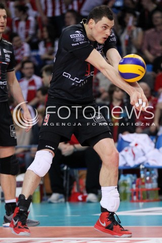  14.04.2013 RZESZOW SIATKOWKA PLUS LIGA 2012/2013 MEN VOLLEYBALL POLAND POLISH PLUSLIGA LEAGUE SEASON 2012/2013 FINAL 4. MECZ ASSECO RESOVIA RZESZOW - ZAKSA KEDZIERZYN KOZLE N/Z ZBIGNIEW BARTMAN SYLWETKA  