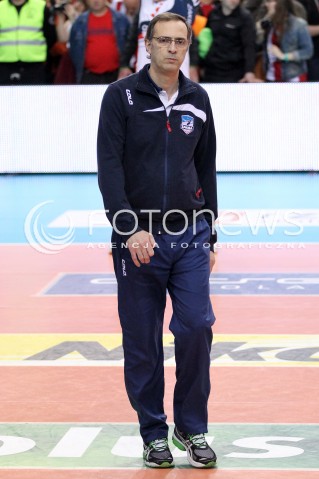  14.04.2013 RZESZOW SIATKOWKA PLUS LIGA 2012/2013 MEN VOLLEYBALL POLAND POLISH PLUSLIGA LEAGUE SEASON 2012/2013 FINAL 4. MECZ ASSECO RESOVIA RZESZOW - ZAKSA KEDZIERZYN KOZLE N/Z DANIEL CASTELLANI TRENER ( HEAD COACH )  
