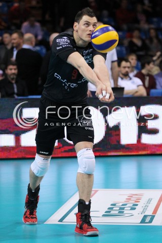  14.04.2013 RZESZOW SIATKOWKA PLUS LIGA 2012/2013 MEN VOLLEYBALL POLAND POLISH PLUSLIGA LEAGUE SEASON 2012/2013 FINAL 4. MECZ ASSECO RESOVIA RZESZOW - ZAKSA KEDZIERZYN KOZLE N/Z ZBIGNIEW BARTMAN SYLWETKA  