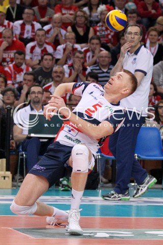  14.04.2013 RZESZOW SIATKOWKA PLUS LIGA 2012/2013 MEN VOLLEYBALL POLAND POLISH PLUSLIGA LEAGUE SEASON 2012/2013 FINAL 4. MECZ ASSECO RESOVIA RZESZOW - ZAKSA KEDZIERZYN KOZLE N/Z DANIEL CASTELLANI TRENER ( HEAD COACH ) PAWEL ZAGUMNY  