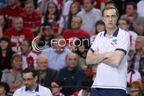  14.04.2013 RZESZOW SIATKOWKA PLUS LIGA 2012/2013 MEN VOLLEYBALL POLAND POLISH PLUSLIGA LEAGUE SEASON 2012/2013 FINAL 4. MECZ ASSECO RESOVIA RZESZOW - ZAKSA KEDZIERZYN KOZLE N/Z DANIEL CASTELLANI TRENER ( HEAD COACH )  