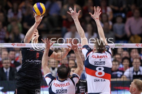  14.04.2013 RZESZOW SIATKOWKA PLUS LIGA 2012/2013 MEN VOLLEYBALL POLAND POLISH PLUSLIGA LEAGUE SEASON 2012/2013 FINAL 4. MECZ ASSECO RESOVIA RZESZOW - ZAKSA KEDZIERZYN KOZLE N/Z ZBIGNIEW BARTMAN FELIPE FONTELES JURIJ GLADYR  