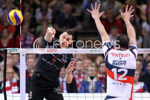  14.04.2013 RZESZOW SIATKOWKA PLUS LIGA 2012/2013 MEN VOLLEYBALL POLAND POLISH PLUSLIGA LEAGUE SEASON 2012/2013 FINAL 4. MECZ ASSECO RESOVIA RZESZOW - ZAKSA KEDZIERZYN KOZLE N/Z ZBIGNIEW BARTMAN FELIPE FONTELES  