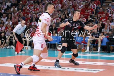  14.04.2013 RZESZOW SIATKOWKA PLUS LIGA 2012/2013 MEN VOLLEYBALL POLAND POLISH PLUSLIGA LEAGUE SEASON 2012/2013 FINAL 4. MECZ ASSECO RESOVIA RZESZOW - ZAKSA KEDZIERZYN KOZLE N/Z ALEH ACHREM OLIEG AKHREM KRZYSZTOF IGNACZAK RADOSC  