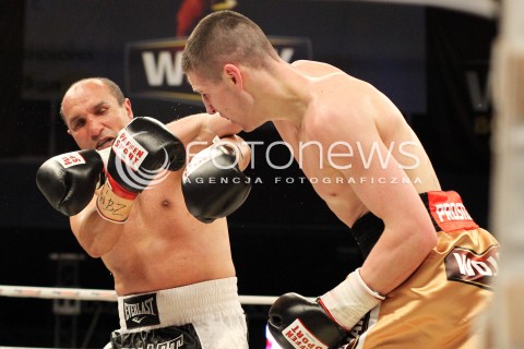  20.04.2013 RZESZOW BOKS BOXING GALA BOKSU WOJAK BOXING NIGHT W RZESZOWIE N/Z KRZYSZTOF KOPYTEK ASEN VASILEV  