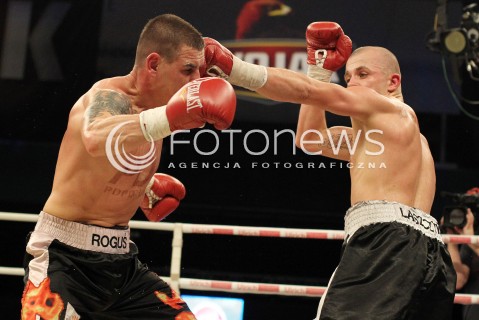  20.04.2013 RZESZOW BOKS BOXING GALA BOKSU WOJAK BOXING NIGHT W RZESZOWIE N/Z KAMIL LASZCZYK KRZYSZTOF ROGOWSKI  