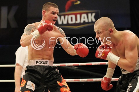  20.04.2013 RZESZOW BOKS BOXING GALA BOKSU WOJAK BOXING NIGHT W RZESZOWIE N/Z KAMIL LASZCZYK KRZYSZTOF ROGOWSKI  