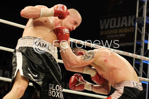  20.04.2013 RZESZOW BOKS BOXING GALA BOKSU WOJAK BOXING NIGHT W RZESZOWIE N/Z KAMIL LASZCZYK KRZYSZTOF ROGOWSKI  