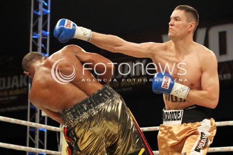  20.04.2013 RZESZOW BOKS BOXING GALA BOKSU WOJAK BOXING NIGHT W RZESZOWIE N/Z PAWEL KOLODZIEJ RICHARD HALL  