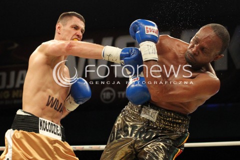  20.04.2013 RZESZOW BOKS BOXING GALA BOKSU WOJAK BOXING NIGHT W RZESZOWIE N/Z PAWEL KOLODZIEJ RICHARD HALL  
