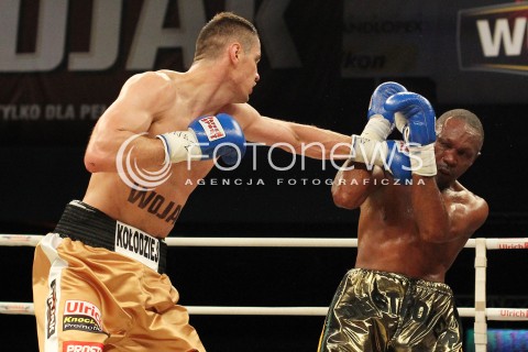  20.04.2013 RZESZOW BOKS BOXING GALA BOKSU WOJAK BOXING NIGHT W RZESZOWIE N/Z PAWEL KOLODZIEJ RICHARD HALL  