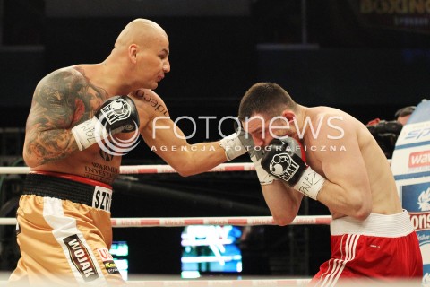  20.04.2013 RZESZOW BOKS BOXING GALA BOKSU WOJAK BOXING NIGHT W RZESZOWIE N/Z ARTUR SZPILKA TARAS BIDENKO BYDENKO WALKA  