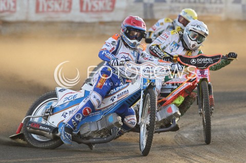  21.04.2013 RZESZOW ZUZEL SPEEDWAY ENEA EKSTRALIGA PGE MARMA RZESZOW - DOSPEL WLOKNIARZ CZESTOCHOWA N/Z RUNE HOLTA (ZOLTY), NICKI PEDERSEN (CZERWONY), MICHAEL JEPSEN JENSEN (BIALY)  