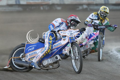  21.04.2013 RZESZOW ZUZEL SPEEDWAY ENEA EKSTRALIGA PGE MARMA RZESZOW - DOSPEL WLOKNIARZ CZESTOCHOWA N/Z GRZEGORZ WALASEK (CZERWONY), GRIGORIJ LAGUTA (ZOLTY)  