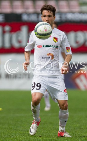  04.05.2013 LODZ PILKA NOZNA T-MOBILE EKSTRAKLASA SEZON 2012/2013 FOOTBALL POLISH EKSTRAKLASA SEASON WIDZEW LODZ - JAGIELLONIA BIALYSTOK N/Z DANIEL QUINTANA SYLWERTKA  