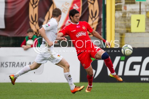  04.05.2013 LODZ PILKA NOZNA T-MOBILE EKSTRAKLASA SEZON 2012/2013 FOOTBALL POLISH EKSTRAKLASA SEASON WIDZEW LODZ - JAGIELLONIA BIALYSTOK N/Z HACHEM ABBES   