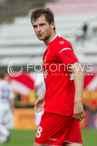  04.05.2013 LODZ PILKA NOZNA T-MOBILE EKSTRAKLASA SEZON 2012/2013 FOOTBALL POLISH EKSTRAKLASA SEASON WIDZEW LODZ - JAGIELLONIA BIALYSTOK N/Z LUKASZ BROZ SYLWETKA   