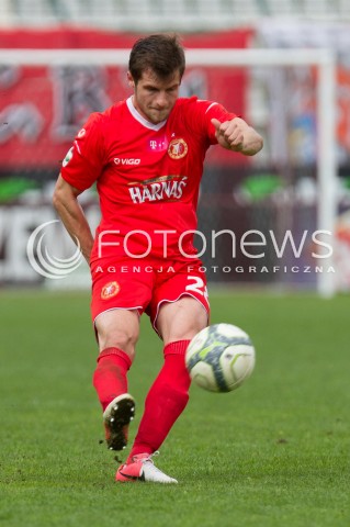  04.05.2013 LODZ PILKA NOZNA T-MOBILE EKSTRAKLASA SEZON 2012/2013 FOOTBALL POLISH EKSTRAKLASA SEASON WIDZEW LODZ - JAGIELLONIA BIALYSTOK N/Z LUKASZ BROZ SYLWETKA   