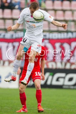  04.05.2013 LODZ PILKA NOZNA T-MOBILE EKSTRAKLASA SEZON 2012/2013 FOOTBALL POLISH EKSTRAKLASA SEASON WIDZEW LODZ - JAGIELLONIA BIALYSTOK N/Z MACIEJ GAJOS   