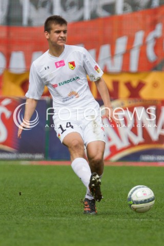  04.05.2013 LODZ PILKA NOZNA T-MOBILE EKSTRAKLASA SEZON 2012/2013 FOOTBALL POLISH EKSTRAKLASA SEASON WIDZEW LODZ - JAGIELLONIA BIALYSTOK N/Z ADAM DZWIGALA SYLWETKA   
