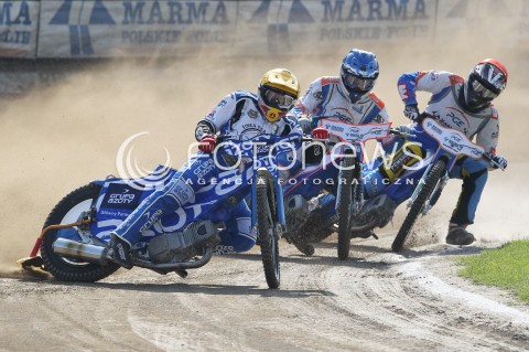  05.05.2013 RZESZOW ZUZEL SPEEDWAY ENEA EKSTRALIGA DERBY MALOPOLSKI MECZ PGE MARMA RZESZOW - UNIA TARNOW N/Z DENNIS ANDERSSON (CZERWONY), MACIEJ JANOWSKI (ZOLTY), DAWID LAMPART (NIEBIESKI)  