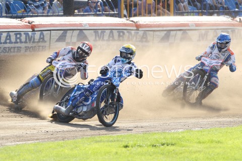  05.05.2013 RZESZOW ZUZEL SPEEDWAY ENEA EKSTRALIGA DERBY MALOPOLSKI MECZ PGE MARMA RZESZOW - UNIA TARNOW N/Z JANUSZ KOLODZIEJ (ZOLTY), DENNIS ANDERSSON (CZERWONY), DAWID LAMPART (NIEBIESKI)  