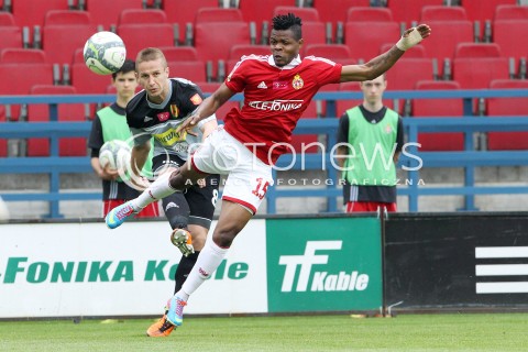  11.05.2013 KRAKOW PILKA NOZNA POLSKA T-MOBILE EKSTRAKLASA SEZON 2012/2013 <br />FOOTBALL POLISH EKSTRAKLASA SEASON 2012/2013 WISLA KRAKOW - KORONA KIELCE <br />N/Z EMMANUEL SARKI VLASTIMIR JOVANOVIC <br /> 