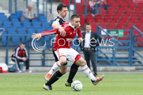  11.05.2013 KRAKOW PILKA NOZNA POLSKA T-MOBILE EKSTRAKLASA SEZON 2012/2013 <br />FOOTBALL POLISH EKSTRAKLASA SEASON 2012/2013 WISLA KRAKOW - KORONA KIELCE <br />N/Z PATRYK MALECKI TADAS KIJANSKAS <br /> 