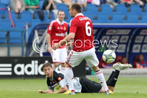  11.05.2013 KRAKOW PILKA NOZNA POLSKA T-MOBILE EKSTRAKLASA SEZON 2012/2013 <br />FOOTBALL POLISH EKSTRAKLASA SEASON 2012/2013 WISLA KRAKOW - KORONA KIELCE <br />N/Z LUKASZ JAMROZ ARKADIUSZ GLOWACKI <br /> 