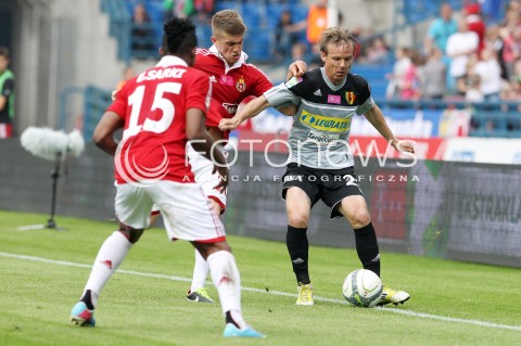  11.05.2013 KRAKOW PILKA NOZNA POLSKA T-MOBILE EKSTRAKLASA SEZON 2012/2013 FOOTBALL POLISH EKSTRAKLASA SEASON 2012/2013 WISLA KRAKOW - KORONA KIELCE <br />N/Z PAWEL STOLARSKI PAWEL SOBOLEWSKI EMMANUEL SARKI <br /> 