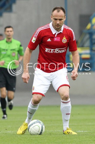  11.05.2013 KRAKOW PILKA NOZNA POLSKA T-MOBILE EKSTRAKLASA SEZON 2012/2013 <br />FOOTBALL POLISH EKSTRAKLASA SEASON 2012/2013 WISLA KRAKOW - KORONA KIELCE <br />N/Z ARKADIUSZ GLOWACKI SYLWETKA <br /> 