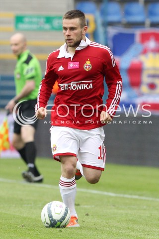  11.05.2013 KRAKOW PILKA NOZNA POLSKA T-MOBILE EKSTRAKLASA SEZON 2012/2013 <br />FOOTBALL POLISH EKSTRAKLASA SEASON 2012/2013 WISLA KRAKOW - KORONA KIELCE <br />N/Z PATRYK MALECKI SYLWETKA <br /> 