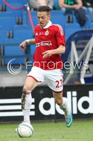  11.05.2013 KRAKOW PILKA NOZNA POLSKA T-MOBILE EKSTRAKLASA SEZON 2012/2013 <br />FOOTBALL POLISH EKSTRAKLASA SEASON 2012/2013 WISLA KRAKOW - KORONA KIELCE <br />N/Z DANIEL SIKORSKI SYLWETKA <br /> 