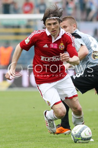  11.05.2013 KRAKOW PILKA NOZNA POLSKA T-MOBILE EKSTRAKLASA SEZON 2012/2013 <br />FOOTBALL POLISH EKSTRAKLASA SEASON 2012/2013 WISLA KRAKOW - KORONA KIELCE <br />N/Z RAFAL BOGUSKI SYLWETKA <br /> 