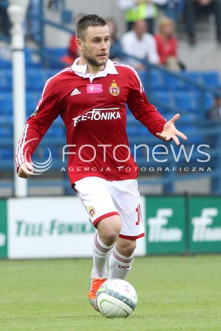  11.05.2013 KRAKOW PILKA NOZNA POLSKA T-MOBILE EKSTRAKLASA SEZON 2012/2013 <br />FOOTBALL POLISH EKSTRAKLASA SEASON 2012/2013 WISLA KRAKOW - KORONA KIELCE <br />N/Z PATRYK MALECKI SYLWETKA <br /> 