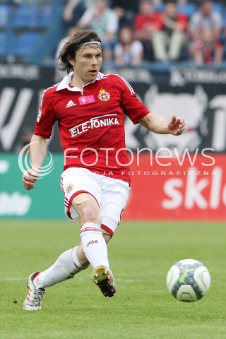  11.05.2013 KRAKOW PILKA NOZNA POLSKA T-MOBILE EKSTRAKLASA SEZON 2012/2013 <br />FOOTBALL POLISH EKSTRAKLASA SEASON 2012/2013 WISLA KRAKOW - KORONA KIELCE <br />N/Z RAFAL BOGUSKI SYLWETKA <br /> 