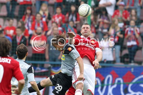  11.05.2013 KRAKOW PILKA NOZNA POLSKA T-MOBILE EKSTRAKLASA SEZON 2012/2013 <br />FOOTBALL POLISH EKSTRAKLASA SEASON 2012/2013 WISLA KRAKOW - KORONA KIELCE <br />N/Z LUKASZ GARGULA PAWEL SOBOLEWSKI <br /> 