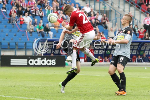  11.05.2013 KRAKOW PILKA NOZNA POLSKA T-MOBILE EKSTRAKLASA SEZON 2012/2013 <br />FOOTBALL POLISH EKSTRAKLASA SEASON 2012/2013 WISLA KRAKOW - KORONA KIELCE <br />N/Z MICHAL CHRAPEK VLASTIMIR JOVANOVIC BRAMKA GOL <br /> 