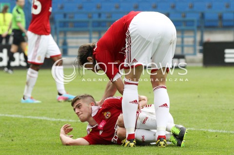  11.05.2013 KRAKOW PILKA NOZNA POLSKA T-MOBILE EKSTRAKLASA SEZON 2012/2013 <br />FOOTBALL POLISH EKSTRAKLASA SEASON 2012/2013 WISLA KRAKOW - KORONA KIELCE <br />N/Z MICHAL CHRAPEK ARKADIUSZ GLOWACKI RADOSC BRAMKA GOL <br /> 