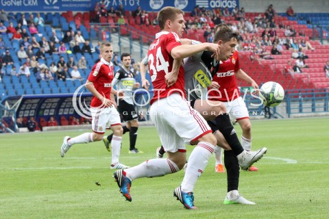  11.05.2013 KRAKOW PILKA NOZNA POLSKA T-MOBILE EKSTRAKLASA SEZON 2012/2013 <br />FOOTBALL POLISH EKSTRAKLASA SEASON 2012/2013 WISLA KRAKOW - KORONA KIELCE <br />N/Z ALAN URYGA LUKASZ JAMROZ <br /> 