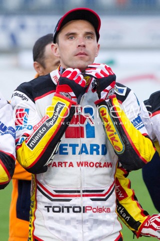  12.05.2013 RZESZOW ZUZEL SPEEDWAY ENEA EKSTRALIGA MECZ PGE MARMA RZESZOW - BETARD SPARTA WROCLAW <br />N/Z TOMASZ JEDRZEJAK SYLWETKA <br /> 