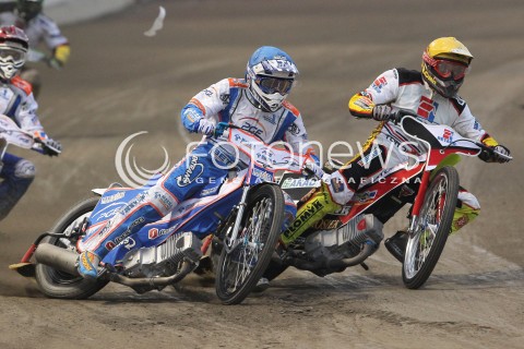  12.05.2013 RZESZOW ZUZEL SPEEDWAY ENEA EKSTRALIGA MECZ PGE MARMA RZESZOW - BETARD SPARTA WROCLAW <br />N/Z TOMASZ JEDRZEJAK (ZOLTY), DAWID LAMPART (NIEBIESKI) <br /> 