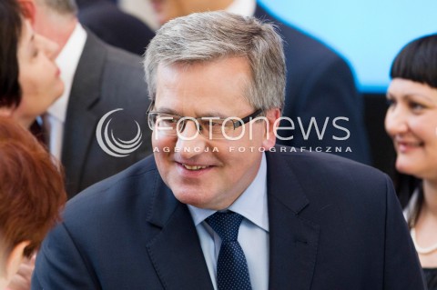  16.05.2013 RZESZOW PREZYDENT RP BRONISLAW KOMOROWSKI NA PODKARPACIU. OTWARCIE UNIWERSYTECKIEGO CENTRUM INNOWACJI I TRANSFERU WIEDZY TECHNICZNO-PRZYRODNICZEJ NA UNIWERSYTECIE RZESZOWSKIM. N/Z BRONISLAW KOMOROWSKI  