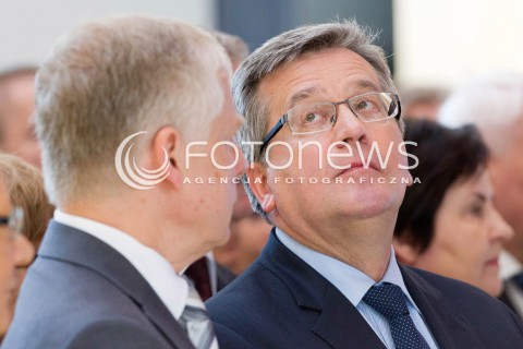  16.05.2013 RZESZOW PREZYDENT RP BRONISLAW KOMOROWSKI NA PODKARPACIU. OTWARCIE UNIWERSYTECKIEGO CENTRUM INNOWACJI I TRANSFERU WIEDZY TECHNICZNO-PRZYRODNICZEJ NA UNIWERSYTECIE RZESZOWSKIM. N/Z BRONISLAW KOMOROWSKI  