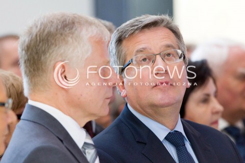  16.05.2013 RZESZOW PREZYDENT RP BRONISLAW KOMOROWSKI NA PODKARPACIU. OTWARCIE UNIWERSYTECKIEGO CENTRUM INNOWACJI I TRANSFERU WIEDZY TECHNICZNO-PRZYRODNICZEJ NA UNIWERSYTECIE RZESZOWSKIM. N/Z BRONISLAW KOMOROWSKI  