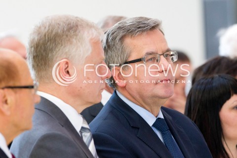  16.05.2013 RZESZOW PREZYDENT RP BRONISLAW KOMOROWSKI NA PODKARPACIU. OTWARCIE UNIWERSYTECKIEGO CENTRUM INNOWACJI I TRANSFERU WIEDZY TECHNICZNO-PRZYRODNICZEJ NA UNIWERSYTECIE RZESZOWSKIM. N/Z BRONISLAW KOMOROWSKI  